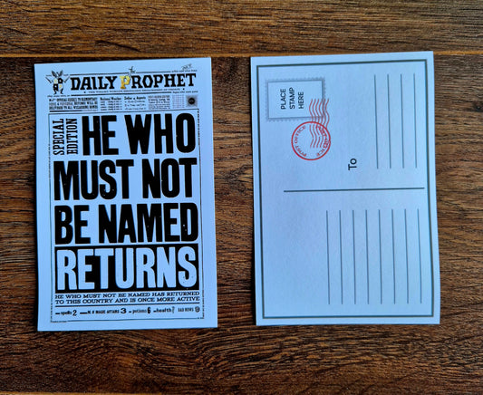 Harry Potter Inspired Postcards - Order Individual or a full set