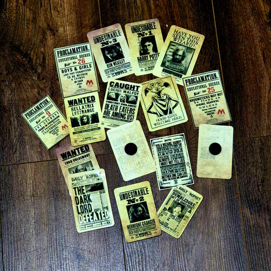 HANDMADE Harry Potter inspired Wanted Poster Magnets