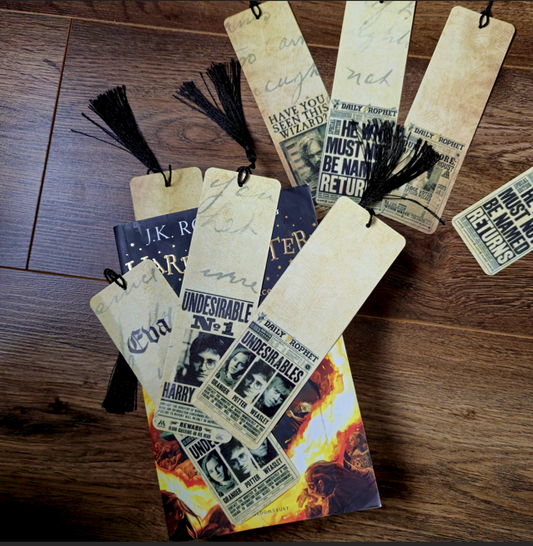 HANDMADE Harry Potter Inspired Wanted Posters Bookmark