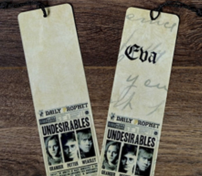 HANDMADE Harry Potter Inspired Wanted Posters Bookmark