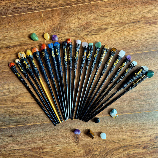 Handmade Zodiac Wands crafted with Sunsign stone