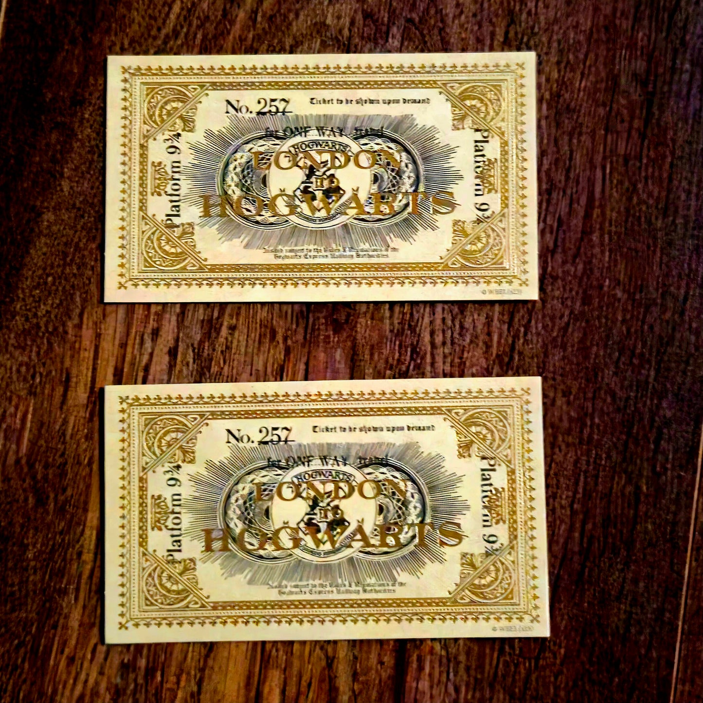 London to Hogwarts Train Ticket - Perfect for Fans of Harry Potter