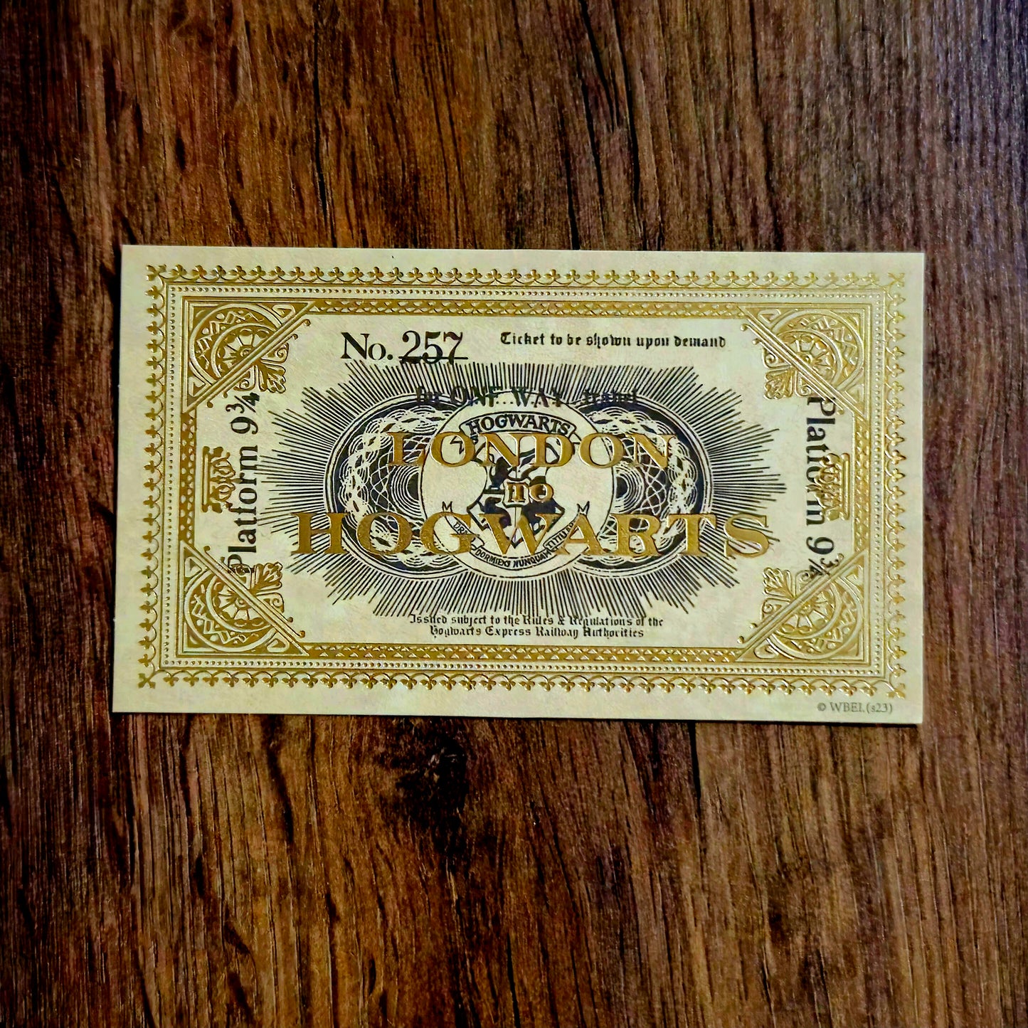 London to Hogwarts Train Ticket - Perfect for Fans of Harry Potter